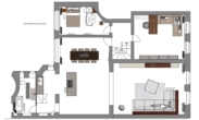 Obergeschoss - Internationaler Style am Savignyplatz: Design-Wohnung für Lifestyle der Extraklasse