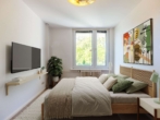 Visualisierung Schlafzimmer - Gut geschnittene 3-Zimmer-Wohnung mit Balkon in Berlin-Westend