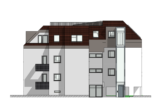 Ansicht Haus 1 - Panoramablick auf den kleinen Wannsee: Dachterrassenwohnung im Neubau mit vermietetem Bestand